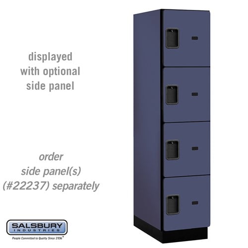 Designer Wood Locker — 4 Tier, 1 Wide