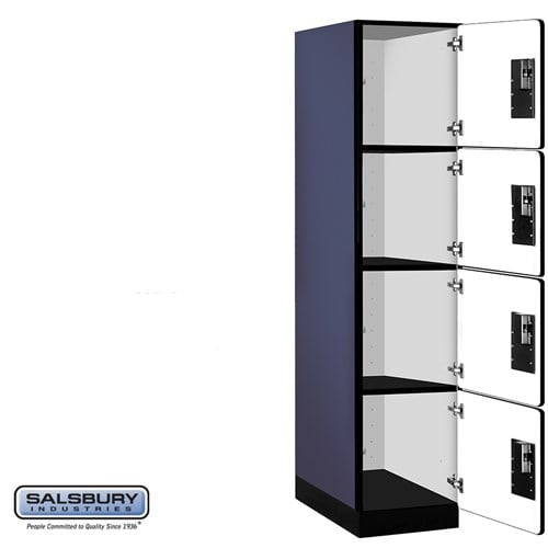 Designer Wood Locker — 4 Tier, 1 Wide