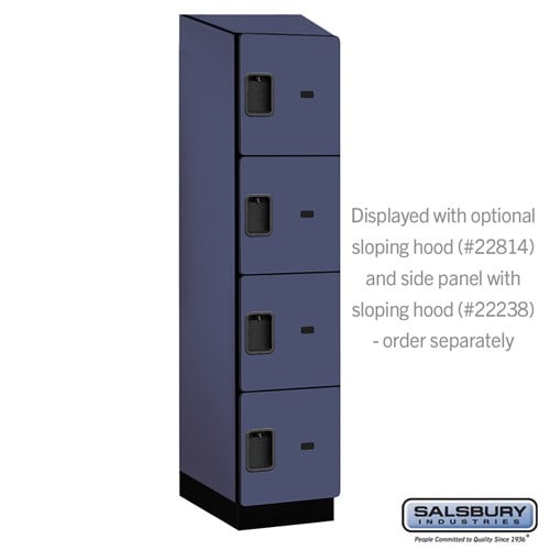 Designer Wood Locker — 4 Tier, 1 Wide