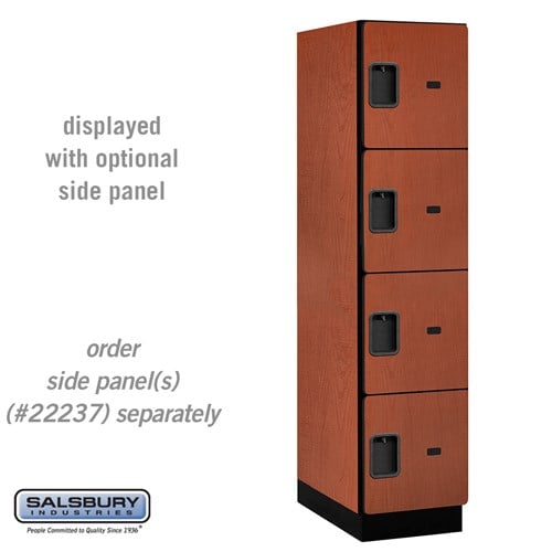 Designer Wood Locker — 4 Tier, 1 Wide