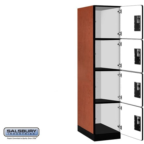 Designer Wood Locker — 4 Tier, 1 Wide