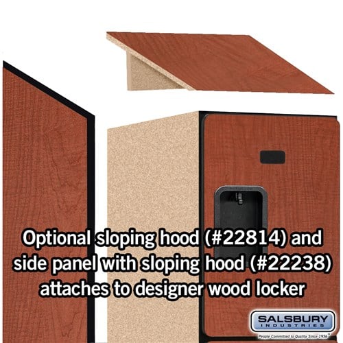 Designer Wood Locker — 4 Tier, 1 Wide