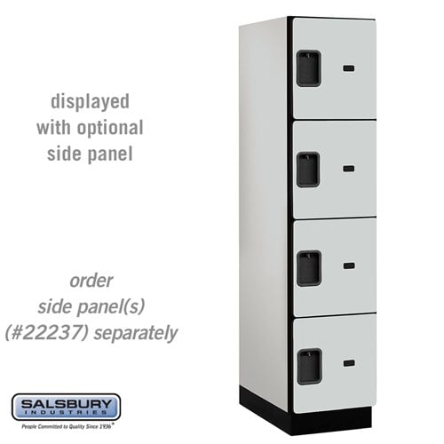 Designer Wood Locker — 4 Tier, 1 Wide
