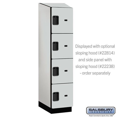Designer Wood Locker — 4 Tier, 1 Wide