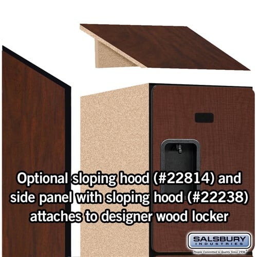 Designer Wood Locker — 4 Tier, 1 Wide