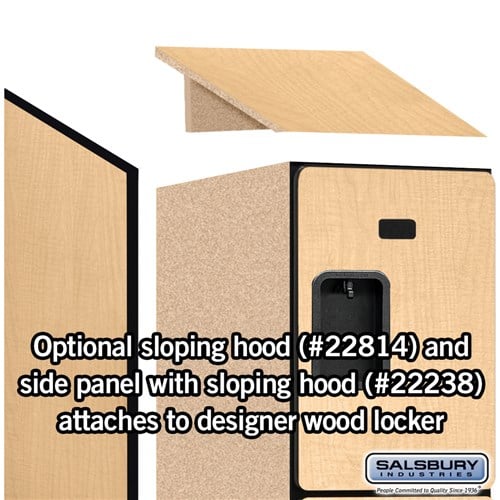 Designer Wood Locker — 4 Tier, 1 Wide