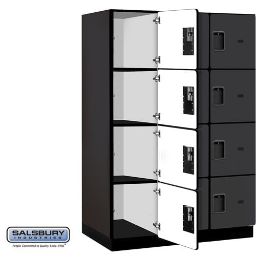 Designer Wood Locker — 4 Tier, 3 Wide