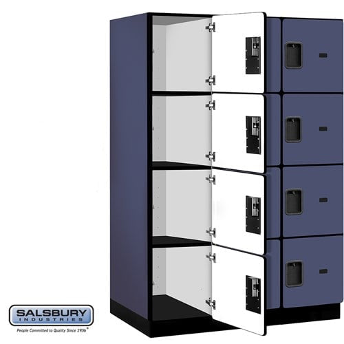 Designer Wood Locker — 4 Tier, 3 Wide