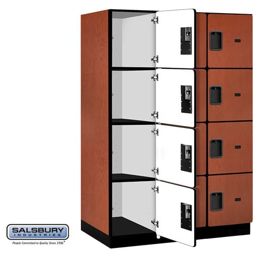 Designer Wood Locker — 4 Tier, 3 Wide