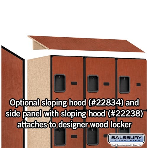 Designer Wood Locker — 4 Tier, 3 Wide