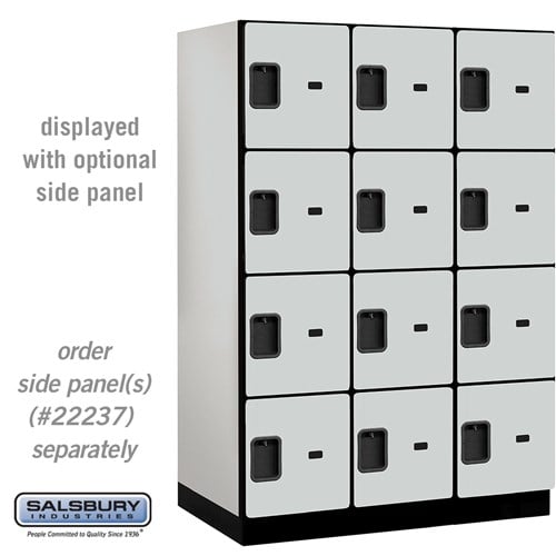 Designer Wood Locker — 4 Tier, 3 Wide