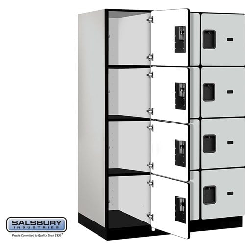 Designer Wood Locker — 4 Tier, 3 Wide