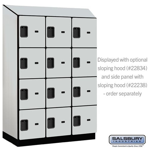 Designer Wood Locker — 4 Tier, 3 Wide