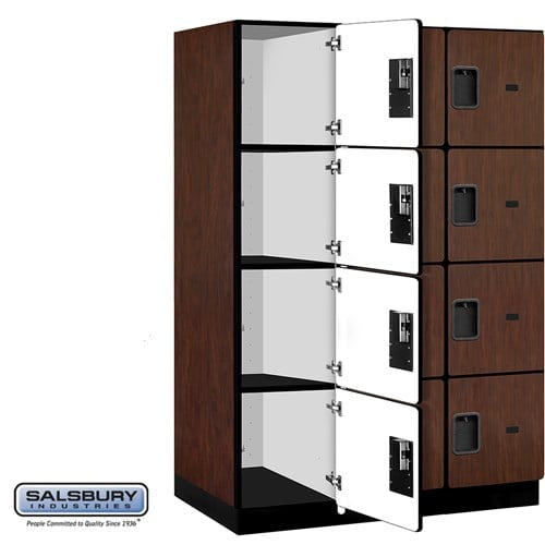 Designer Wood Locker — 4 Tier, 3 Wide