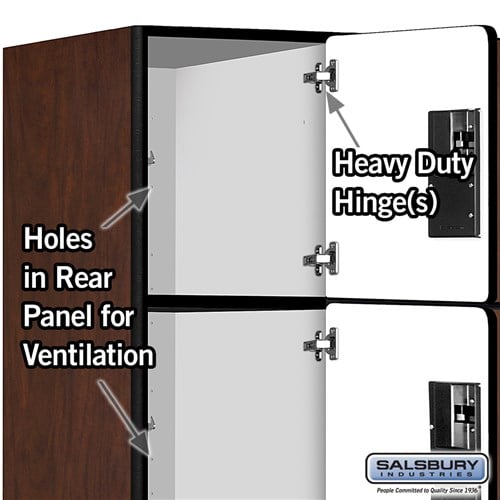 Designer Wood Locker — 4 Tier, 3 Wide