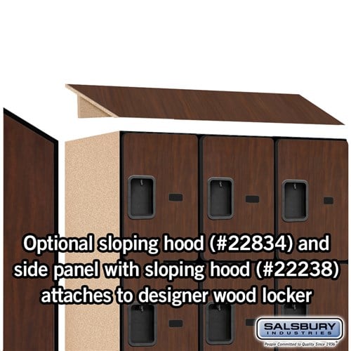 Designer Wood Locker — 4 Tier, 3 Wide