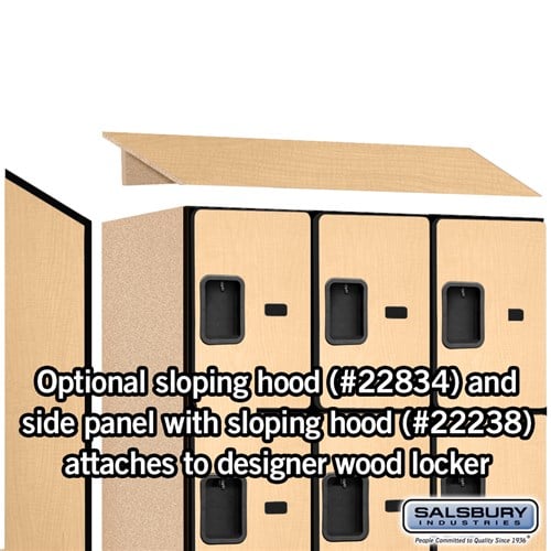 Designer Wood Locker — 4 Tier, 3 Wide