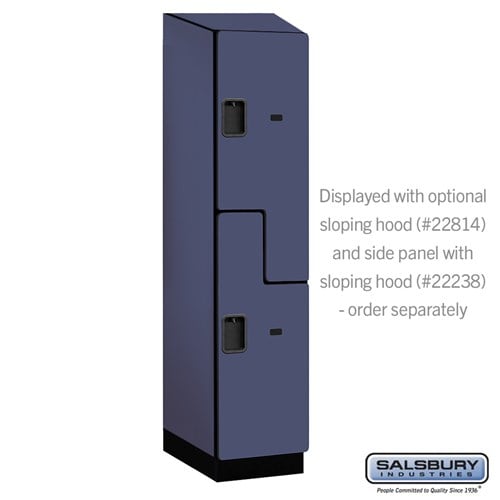 Designer Wood Locker — 2 Tier, 1 Wide — 'S' Style