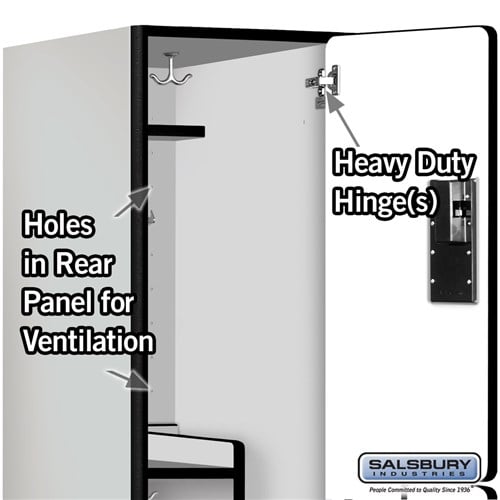 Designer Wood Locker — 2 Tier, 1 Wide — 'S' Style