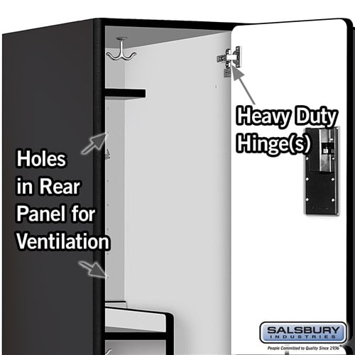 Designer Wood Locker — 2 Tier, 3 Wide — 'S' Style