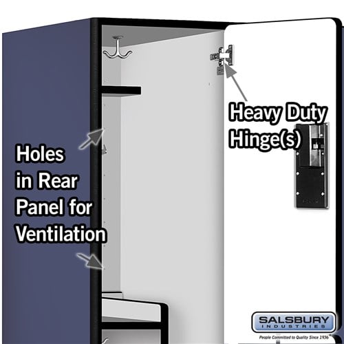 Designer Wood Locker — 2 Tier, 3 Wide — 'S' Style