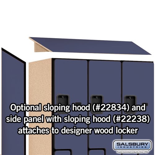 Designer Wood Locker — 2 Tier, 3 Wide — 'S' Style