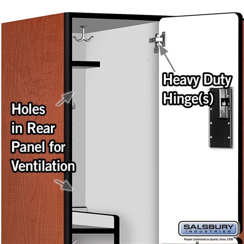 Designer Wood Locker — 2 Tier, 3 Wide — 'S' Style
