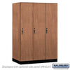 Premier Wood Locker — 1 Tier, 3 Wide