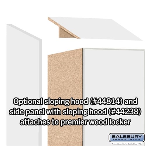 Premier Wood Locker — 2 Tier, 1 Wide