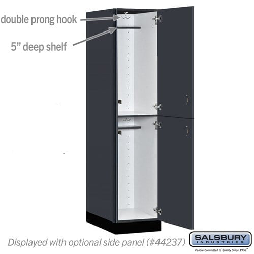Premier Wood Locker — 2 Tier, 1 Wide