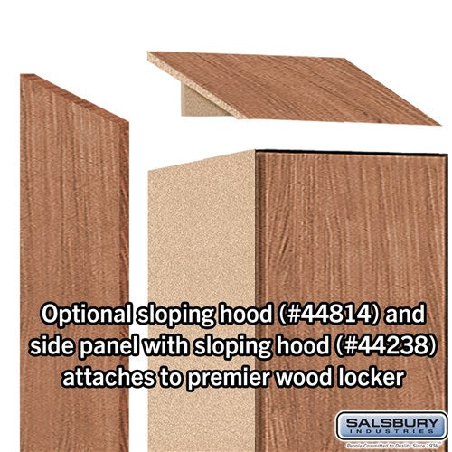 Premier Wood Locker — 2 Tier, 1 Wide