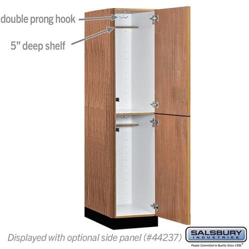 Premier Wood Locker — 2 Tier, 1 Wide
