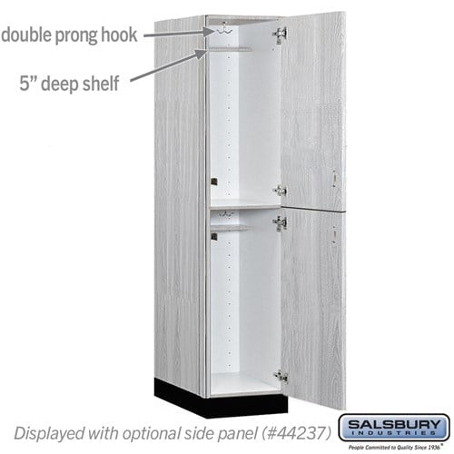 Premier Wood Locker — 2 Tier, 1 Wide