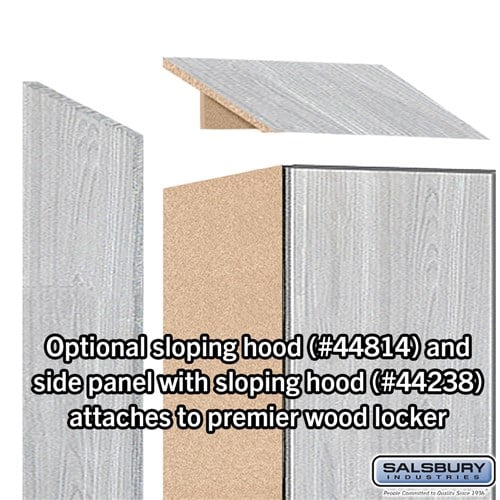 Premier Wood Locker — 2 Tier, 1 Wide