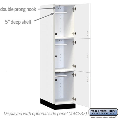 Premier Wood Locker — 3 Tier, 1 Wide