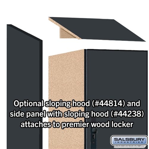 Premier Wood Locker — 3 Tier, 1 Wide