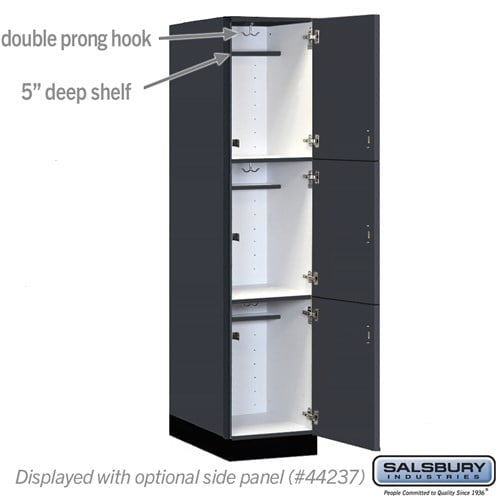 Premier Wood Locker — 3 Tier, 1 Wide