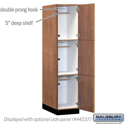 Premier Wood Locker — 3 Tier, 1 Wide