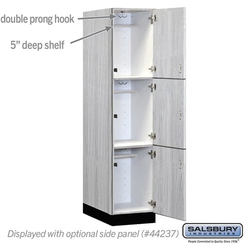 Premier Wood Locker — 3 Tier, 1 Wide