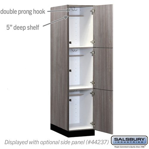 Premier Wood Locker — 3 Tier, 1 Wide