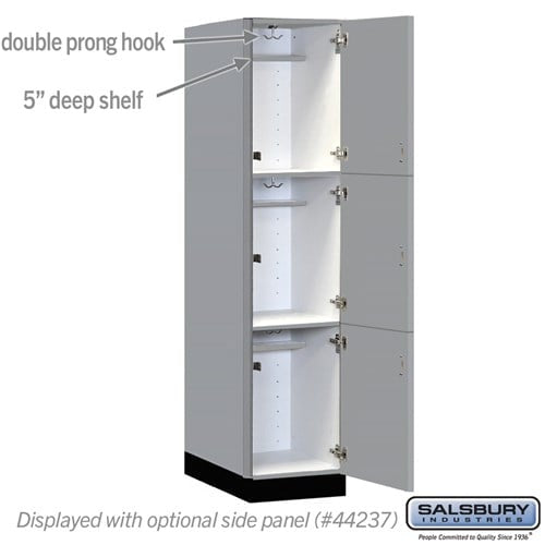 Premier Wood Locker — 3 Tier, 1 Wide