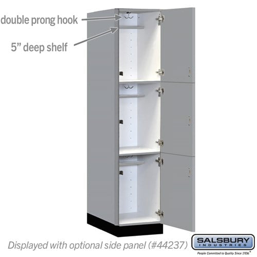 Premier Wood Locker — 3 Tier, 1 Wide