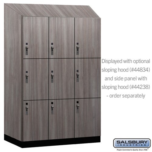 Premier Wood Locker — 3 Tier, 3 Wide