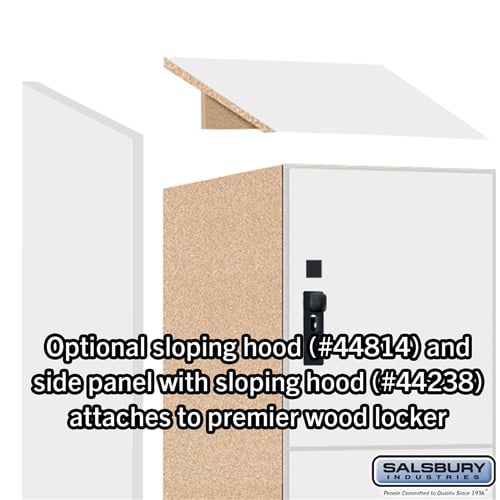 Premier Wood Locker — 4 Tier, 1 Wide