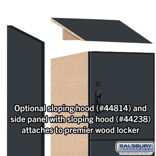 Premier Wood Locker — 4 Tier, 1 Wide