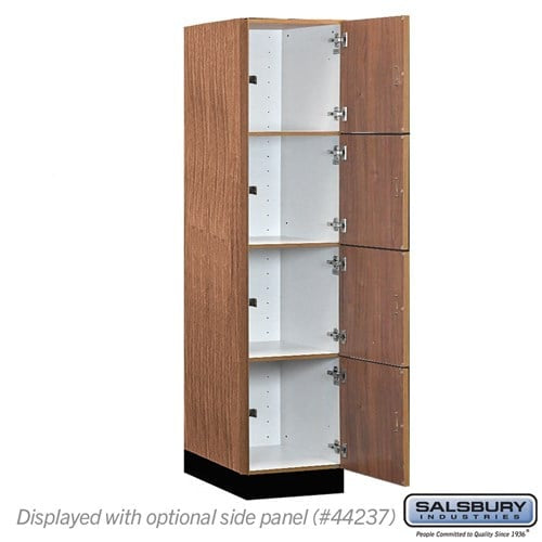 Premier Wood Locker — 4 Tier, 1 Wide