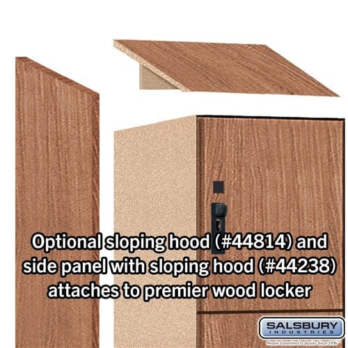 Premier Wood Locker — 4 Tier, 1 Wide