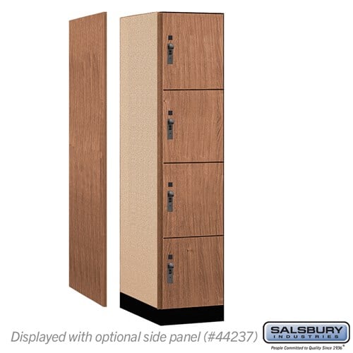 Premier Wood Locker — 4 Tier, 1 Wide