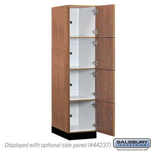 Premier Wood Locker — 4 Tier, 1 Wide