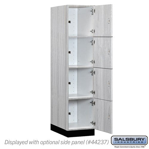 Premier Wood Locker — 4 Tier, 1 Wide